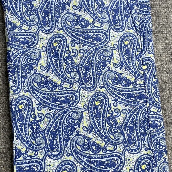Vtg Tommy Hilfiger Pants Women's 31x30 Blue Paisley Boho Retro Y2K Lightweight - Picture 2 of 12
